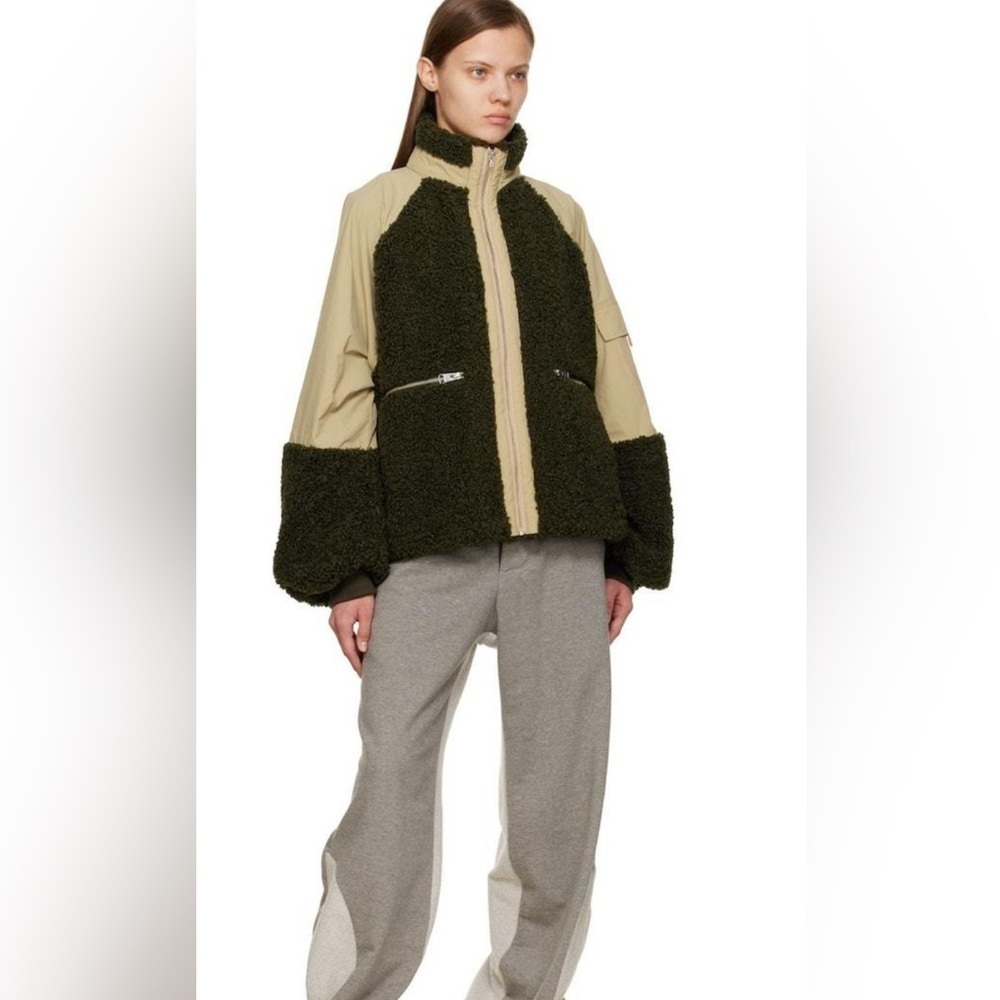 Jw Anderson Color Block Jacket In Dark Forest Gre… - image 4